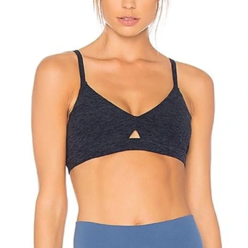 Alo Yoga - Lounge Sports Bra in Navy Gray - Size M
